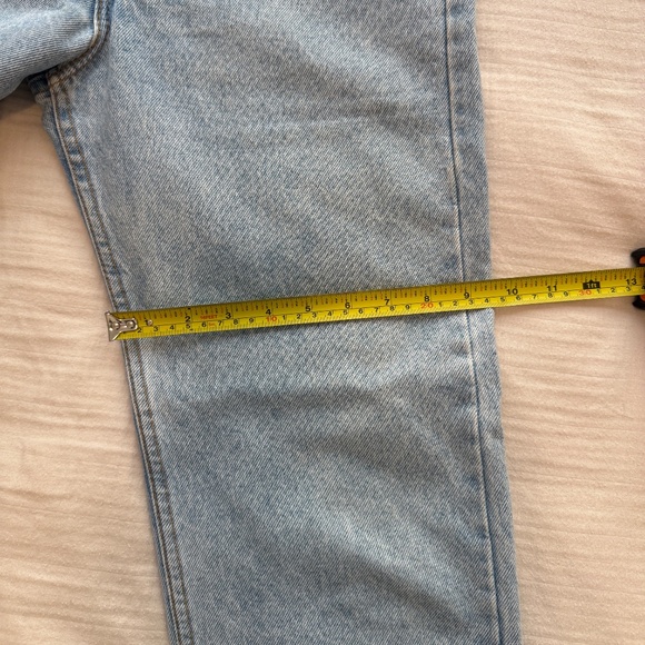 Vintage Orange Tab Levis 505 Jeans Denim Made in USA Mens Unisex Tag Size 32x30 - Picture 8 of 9